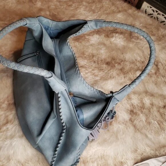 Sondra Roberts Squared Hobo Style Purse - Picture 9 of 9